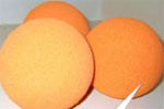 Для промывки раствороводов смесителей-пневмонагнетателей серии «Тополь» применяются специальные промывочные шары, поставляемые по отдельному заказу